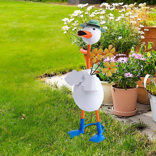 Cute Ducks Metal Patio Art - Garden DecorToy Playsets 1
