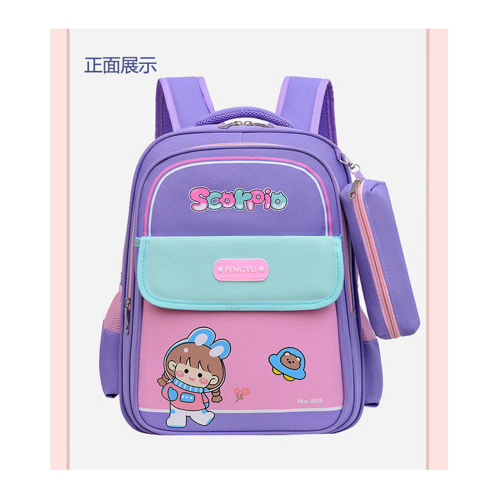 (Purple) Stylish Cute And Kids School Backpack With Shoulder Straps Comfortable-image-OPC-PJ7BG55-NEW