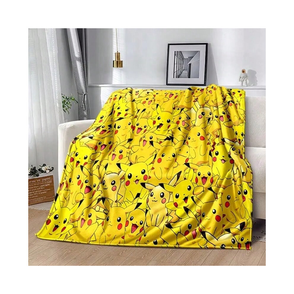 (MT39-04, 70*100cm) Pikachu Series Flannel Blanket for Children-image-OPC-PJ7BJGP-NEW
