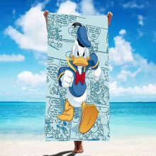 [Holiday Cheer] Donald Duck Microfiber Beach Towel | Quick-Dry, Ultra-Soft & Absorbent | Multi-Use for Yoga, Travel, Swimming, Camping | Machine Washa