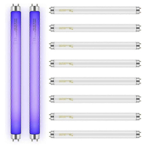 10 Pack Bug Zapper Replacement Light Bulbs 10W for 20W Indoor Bug Zapper, BL T8 F10W 13Inch Light T