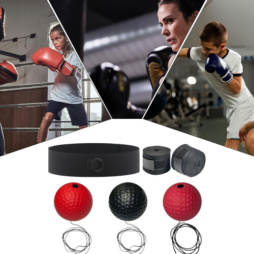 Boxed Training Balloon With Headband  Boxing Reflex Equipment 2