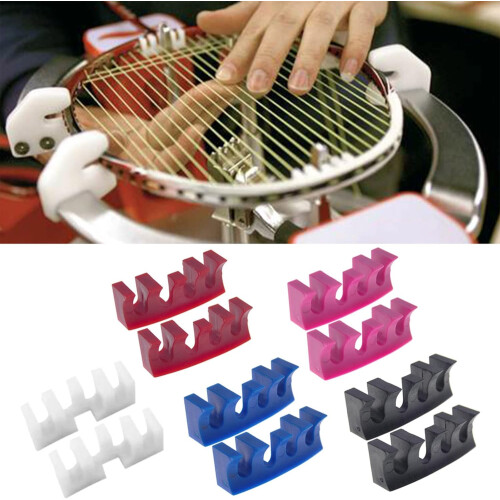 2pcs Badminton racket tension adapter attachment Racquet Stringing machine racket tension attachment Red 1