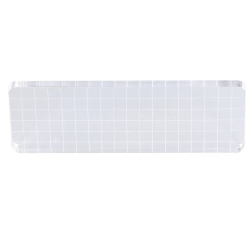 Acrylic Block 6x18cm Safe Round Corner Design 2