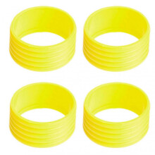 (Trans yellow) Tennis Racket Grip Fix Rings Sweat-Proof Anti-Slip Tennis Overgrip for Badmintons Racket