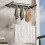 (White Milk) Invisibles Laundry Hanger For Small Apartment Easy Installation Use for Balcony 4
