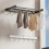 (White Milk) Invisibles Laundry Hanger For Small Apartment Easy Installation Use for Balcony 3