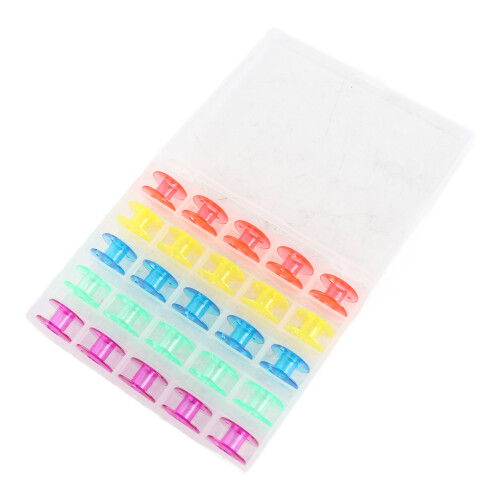 Sewing Machine Bobbins Plastic Colorful Embroidery 1