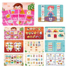 Busy Book for Toddlers Pre K Preschool Learning Activities Book - Autism Sensory