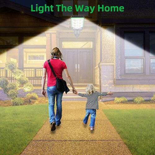 (G) Motion Sensor Solar Powered Wall Lights Personalized Exterior Wall Light for Garden Balcony 2
