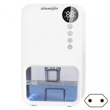 (EU plug, White) Electric Petite Dehumidifiers Portable Purification Airs Dryer for Small Spaces