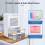 (US plug, White) Electric Petite Dehumidifiers Portable Purification Airs Dryer for Small Spaces 3