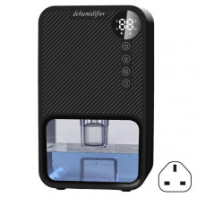 (UK plug, Black) Electric Petite Dehumidifiers Portable Purification Airs Dryer for Small Spaces
