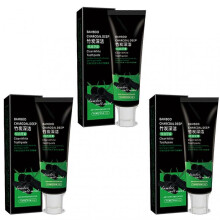 (3pcs) Bamboo-Charcoal Tooth Whitening Toothpaste, Activated Charcoals Toothpaste, Freshens Breath Reduces Plaque Fights Bad Breath Toothpaste