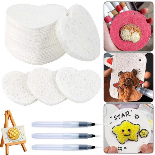 (B) 3D Drawing Magic-Canvas Sponge Set Handicraft Foam Paper Kit for All Ages 1