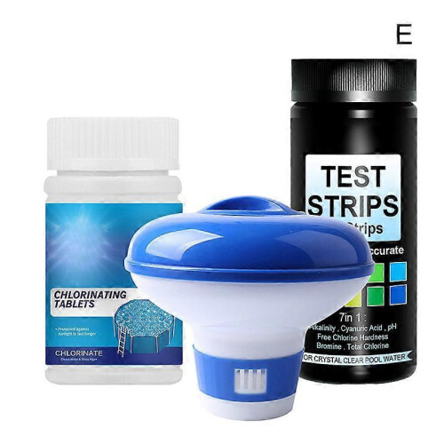(B) Pool Cleaning Effervescent Chlorine Tablets Multifunctional Pool Clarifier Safe Effective Cleaner for Spa Bathtub 2