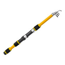 children's fishing rod, children's fishing rod, practical, light, versatile, adjustable, telescopic, for travel, river beginners, children yellow