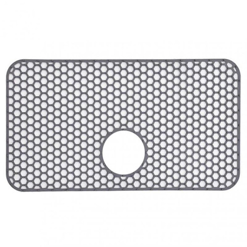 (F) Rectangular Silicone Kitchen Sink Mat Non-Slip Heat Proof Countertop Drying Mat for Daily Use