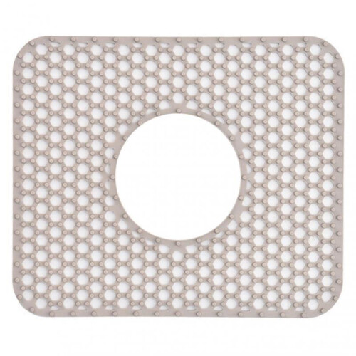 (E) Rectangular Silicone Kitchen Sink Mat Non-Slip Heat Proof Countertop Drying Mat for Daily Use