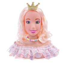 (Coffee) Doll Head for Girls' Hair Styling Pretend PlayToy Playsets
