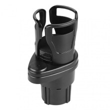 (Black B) Large Car Cup Holder Expander Multifunctional Sturdy Cup Holder For Trucks SUV Automotive