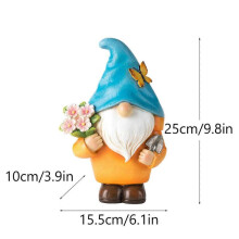 (B) kids toys Gnome Flower Pot Home Garden Outdoor Vase Decorated With Cartoons Dwarf Resin Crafts hug flowers