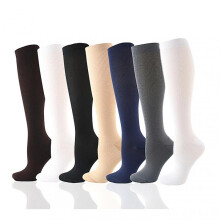 (Lxl, Seven Pairs) 1/7 Pair Copper Fiber Compression Calf Socks Elastic Sports Socks Unisex Support Stockings for Running Cycling Adult