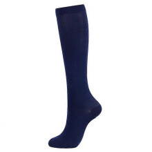 (Lxl, Navy Blue) 1/7 Pair Copper Fiber Compression Calf Socks Elastic Sports Socks Unisex Support Stockings for Running Cycling Adult