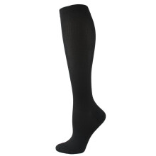 (Lxl, Black) 1/7 Pair Copper Fiber Compression Calf Socks Elastic Sports Socks Unisex Support Stockings for Running Cycling Adult