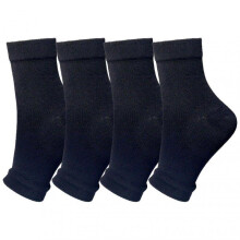 (S m, Pure Black Wristband) Summer Sports Running Compression Socks Mesh Breathable Sockings For Cycling
