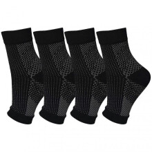 (L xl, Black and White) Summer Sports Running Compression Socks Mesh Breathable Sockings For Cycling