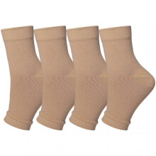 (L xl, Skin Color Wristband) Summer Sports Running Compression Socks Mesh Breathable Sockings For Cycling