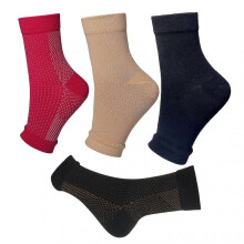 (L xl, Four color mixture) Summer Sports Running Compression Socks Mesh Breathable Sockings For Cycling