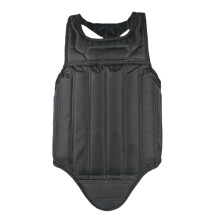 Karate Chest Guard Taekwondo Protection Vest Muay Thai for Boxing Sparring Training Black L