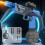 (Blue) toys for boys Hand-operated Water Pistol With Light 2