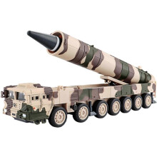 (Gray) kids toys Missile Model Military Toy Simulation Alloy Car Model Sliding green
