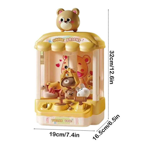 (Brown) Moe Happy Doll Mini Home Clip Doll PuzzleToy Playsets 2