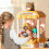 (Brown) Moe Happy Doll Mini Home Clip Doll PuzzleToy Playsets 4