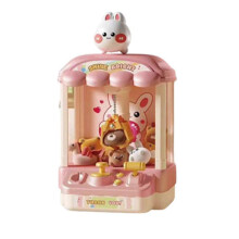 (Pink) Moe Happy Doll Mini Home Clip Doll PuzzleToy Playsets