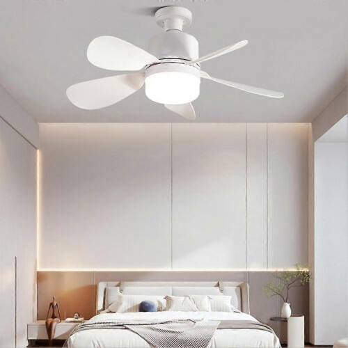 (2pcs) Small Ceiling Fans with Lights Dimmable LED Ceiling Fan with Remote for Family 2