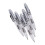 5PCS Rhinestone Painting Pen LED Light Transparent 3