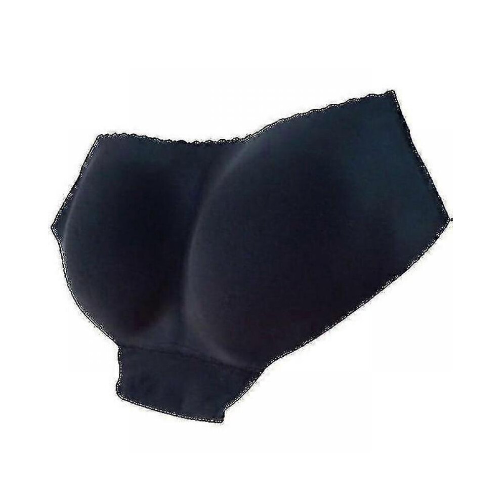 (M,Black)Women Seamless Bottom Buttocks Push Up