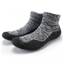 (40, Black Gray) Footwear for Sports & Travels Mens Womens Non-Slip Barefoot Socks Shoes Fitness Beach Shoes Lightweight