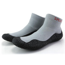 (40, Light Gray) Footwear for Sports & Travels Mens Womens Non-Slip Barefoot Socks Shoes Fitness Beach Shoes Lightweight