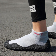 (37, Light Gray) Footwear for Sports & Travels Mens Womens Non-Slip Barefoot Socks Shoes Fitness Beach Shoes Lightweight
