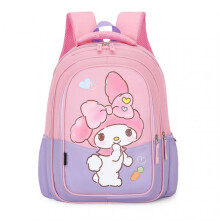 (Medium, Pink) Cartoon School Bag Multilayers Fashion School Bag for Children