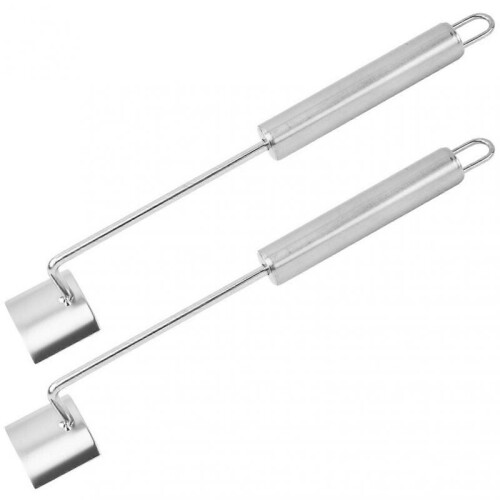 (2pcs) Stainless Steel Corn Thresher Ergonomic Long Handle Kitchen Salad Tool