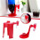 (A) Plastic Cokes Inverted Drinker Easy Cleaning Beverage Dispensing Pump for Kitchen Bar Home 2