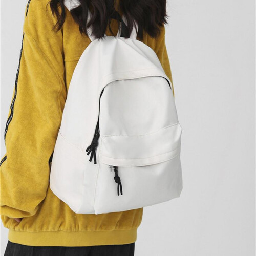 (White) Unisex School Backpack Multipurpose Waterproof Travel Bag for School Commuting 2