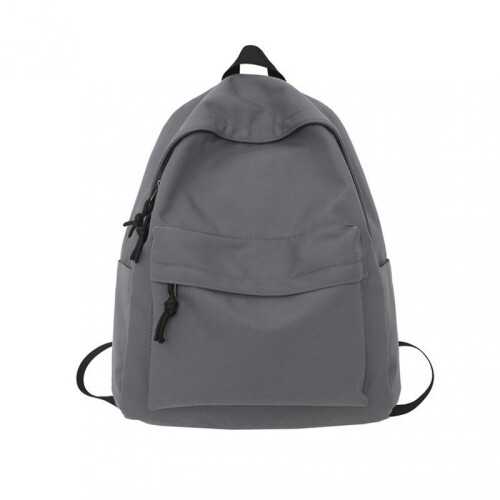 (Grey) Unisex School Backpack Multipurpose Waterproof Travel Bag for School Commuting
